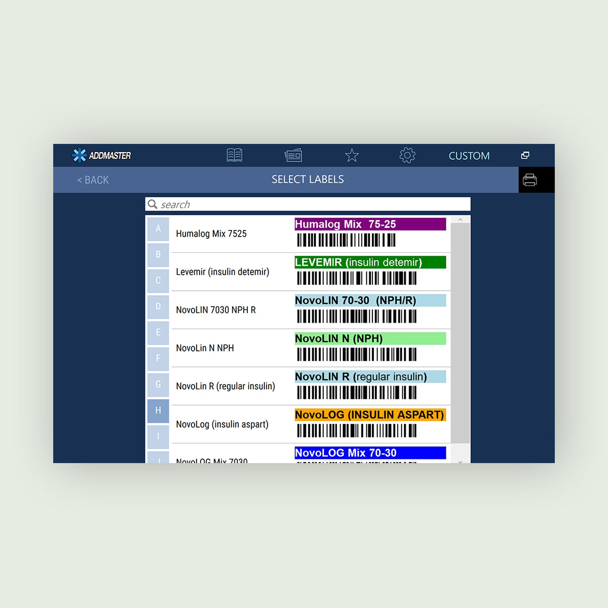 ClariSafe Digital Label Catalog